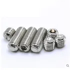 50 шт. DIN916 M2 M2.5 M3 M4 M5 304 винты из нержавеющей стали набор болтов