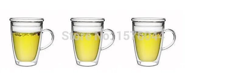 1 шт. термостойкие двухслойные Стеклянные чашки высокого качества стеклянные