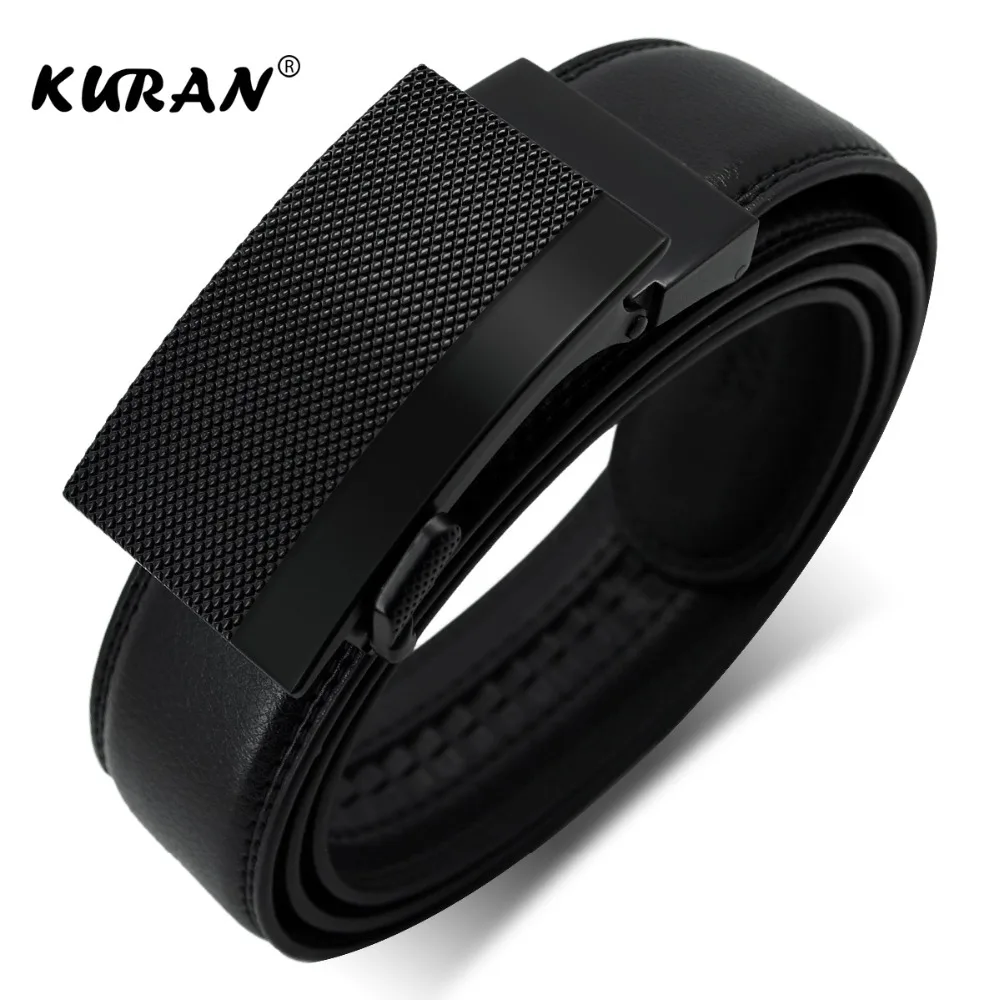 Куран модные дизайнерские мужские кожаные роскошные ремни с автоматической