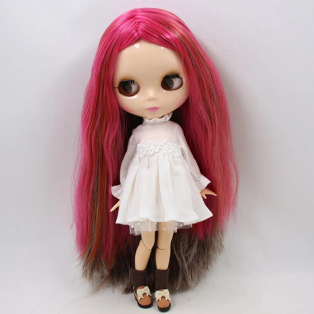 Кукла Blyth ICY DBS серии № BL8800/0222/1290/232 шарнирное тело розово красная Смешанная серая