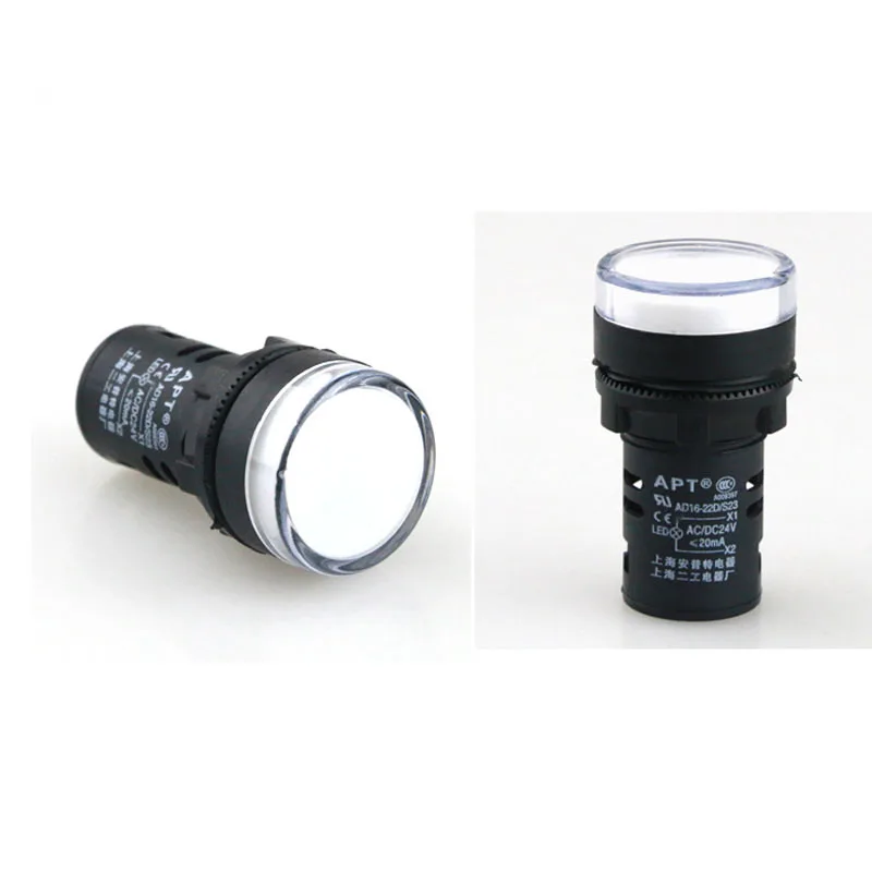 10 шт. светодиодный сигнальный индикатор питания кнопочный переключатель AD16 22DS 6 в