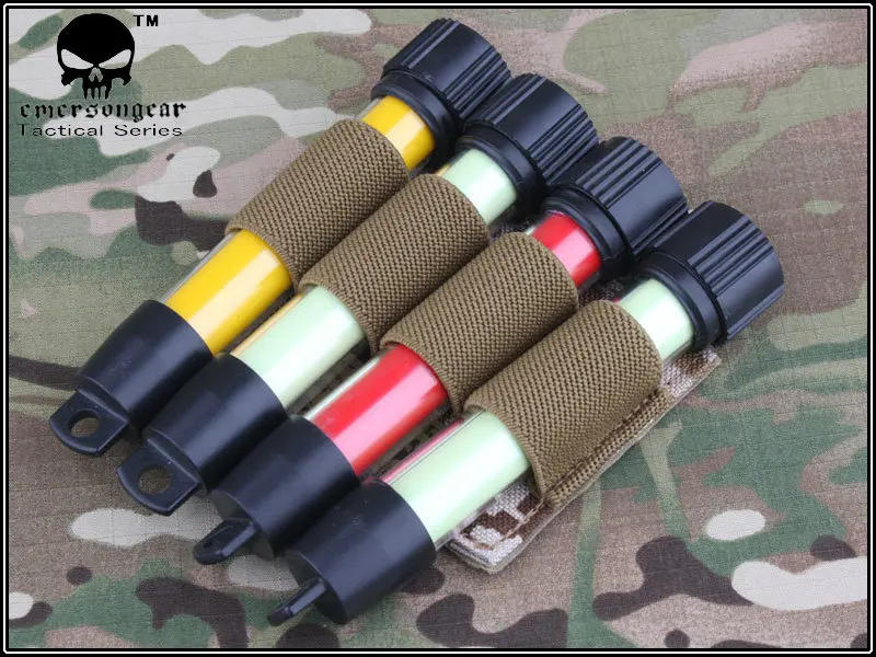 EmersonGear тактическая электронная нейлоновая светящаяся палочка, сумка B Mole, военная сумка, Мультикам, черная EM6061
