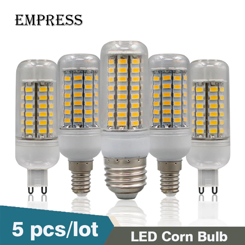 5 шт. светодиодная кукурузная лампа E14 E27 220 в 240 В Вт 7 9 11 15 SMD 5730 светильник