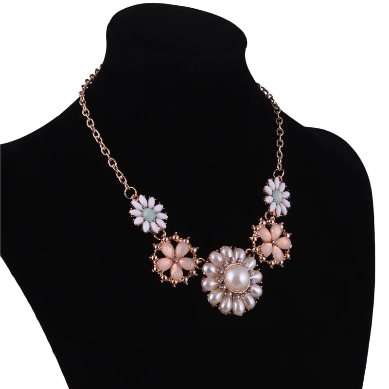 Seblasy богемные Макси большие массивные хрустальные цветы имитация жемчуга