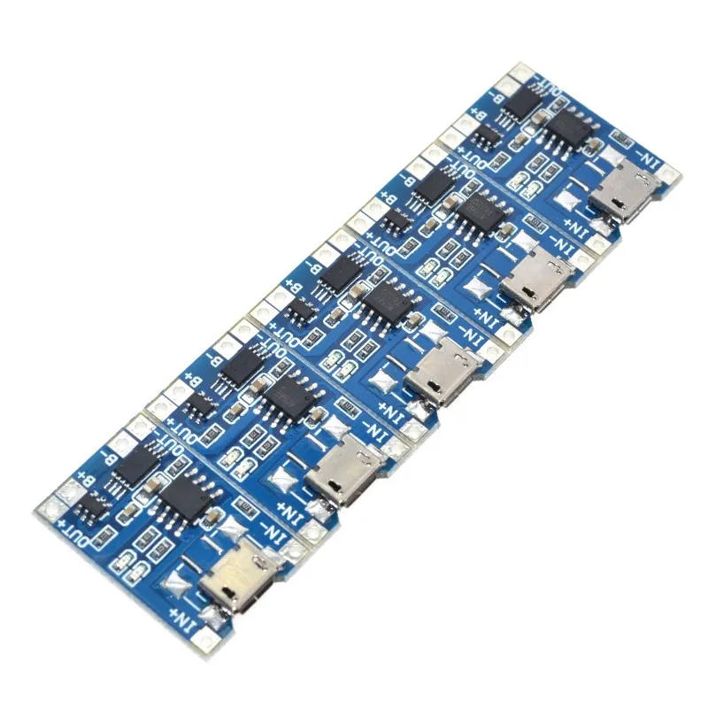 5 шт. Micro USB 5 в 1A 18650 TP4056 модуль зарядного устройства литиевой батареи зарядная плата с защитой двойные функции 1A li-ion