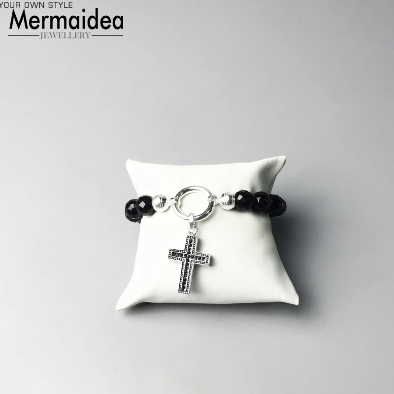 Браслет с вырезами из черного камня Rebel Fashion Good Jewerly для влюбленных 2020 подарок