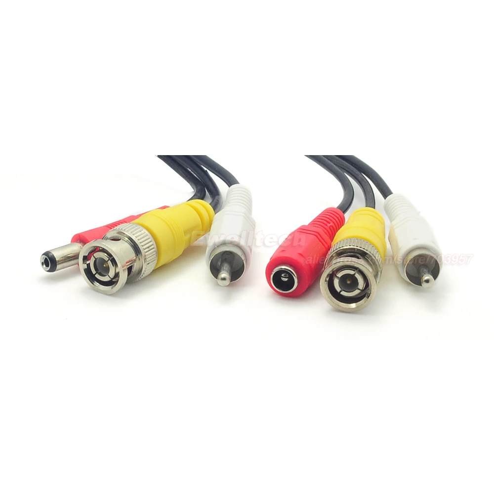 10x 5M/16FT BNC RCA DC Connector Video Audio Power Wire Cable For CCTV Camera | Безопасность и защита