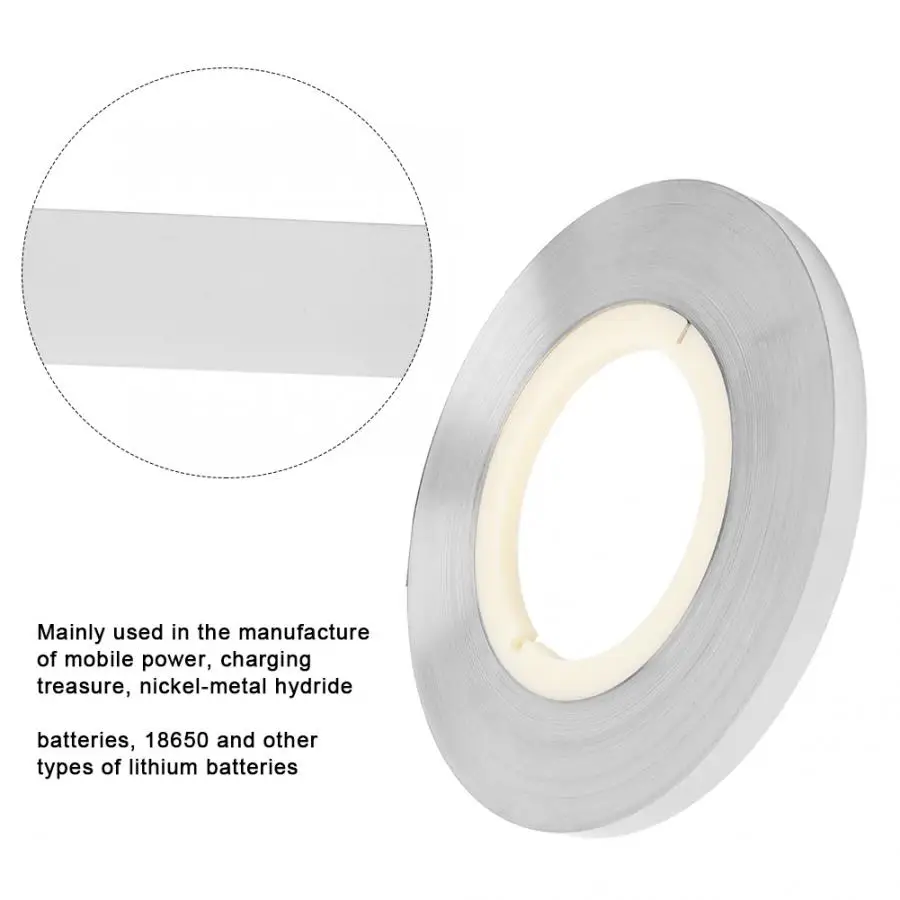 

0.15mm Nickel Steel Nickel Plated Strip Tape Battery Spot Welding Tape 1KG Welding Machine