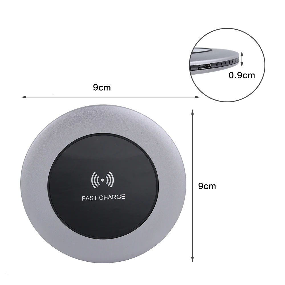LAKASARA Standard 2000mA Portable Wireless Charger IN Mobile Phone Fast Charge Smart with Indicator for | Электроника