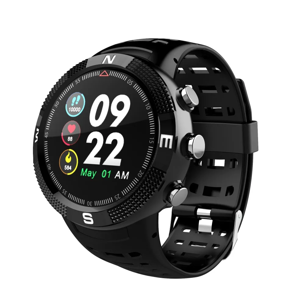 F18 спортивные Smartwatch Android круглый Bluetooth наручные часы Для мужчин женщин IP68