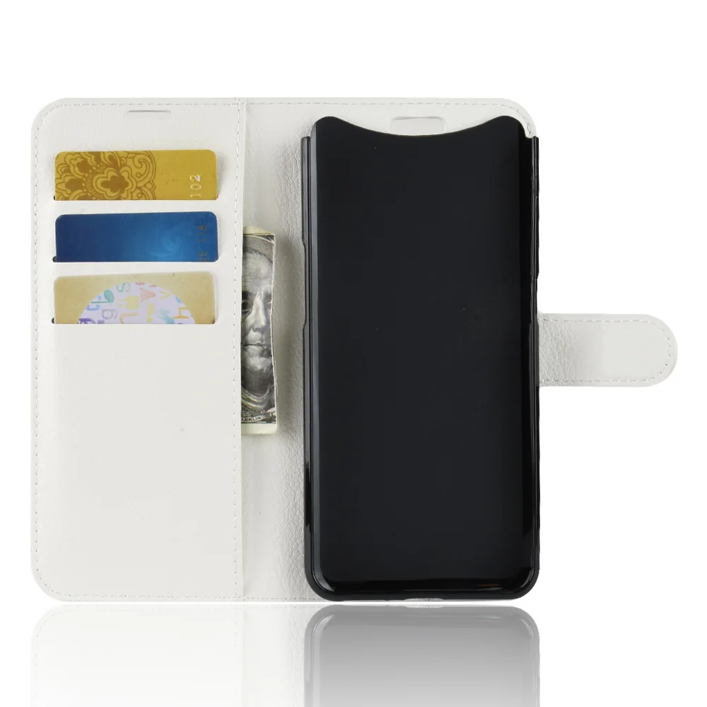 Чехол Find X для OPPO кожаный чехол книжка с отделением карт личи рисунком защитный