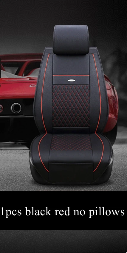 Чехол на Автокресло для Renault Kadjar Fluence Duster Logan Latitude Clio Sandero Talisman Espace Kangoo Laguna Koleos Altea Captur - Название цвета: black red no pillow