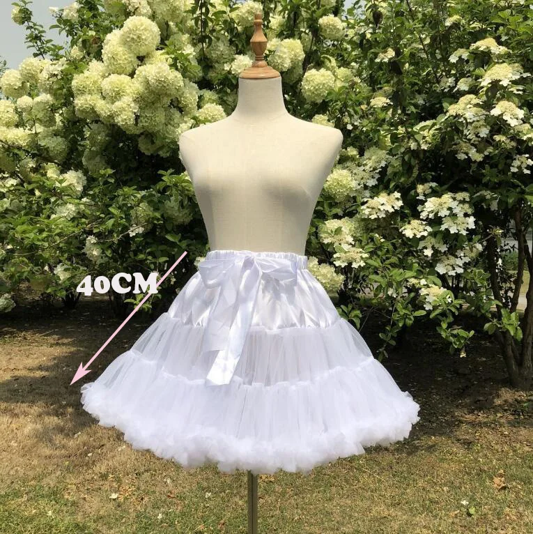 Бальное платье из органзы, короткая Нижняя юбка в стиле Лолиты, короткая юбка для костюмированной вечеринки, балетная юбка-пачка, рокабилли, кринолин, JKA119