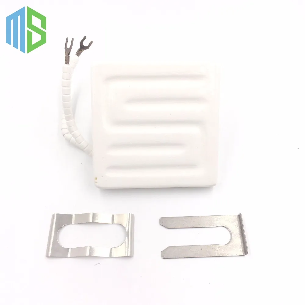 220v 80*80mm 400W White Flat IR Infrared Ceramic Heater Board Air Heating Plate Pad For BGA Station Mould With Metal Clip | Инструменты