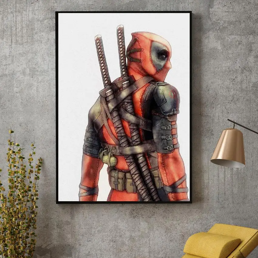 

Deadpool Comics Movie Art Canvas Fabric Poster Prints Home Wall Decor Painting