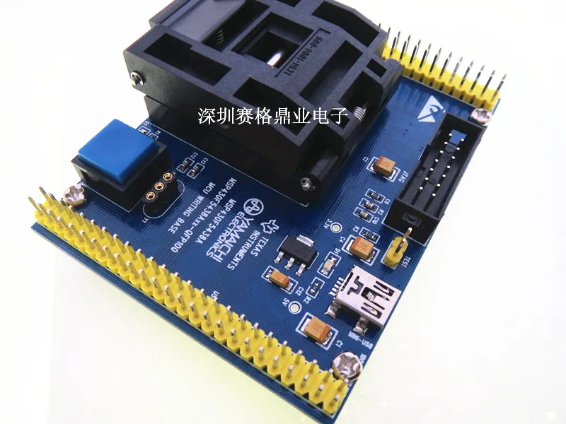 Раскладушка QFP100 MSP430F5437/5435/5436/5438 YAMAICHI IC Горящее сиденье Адаптер испытательное