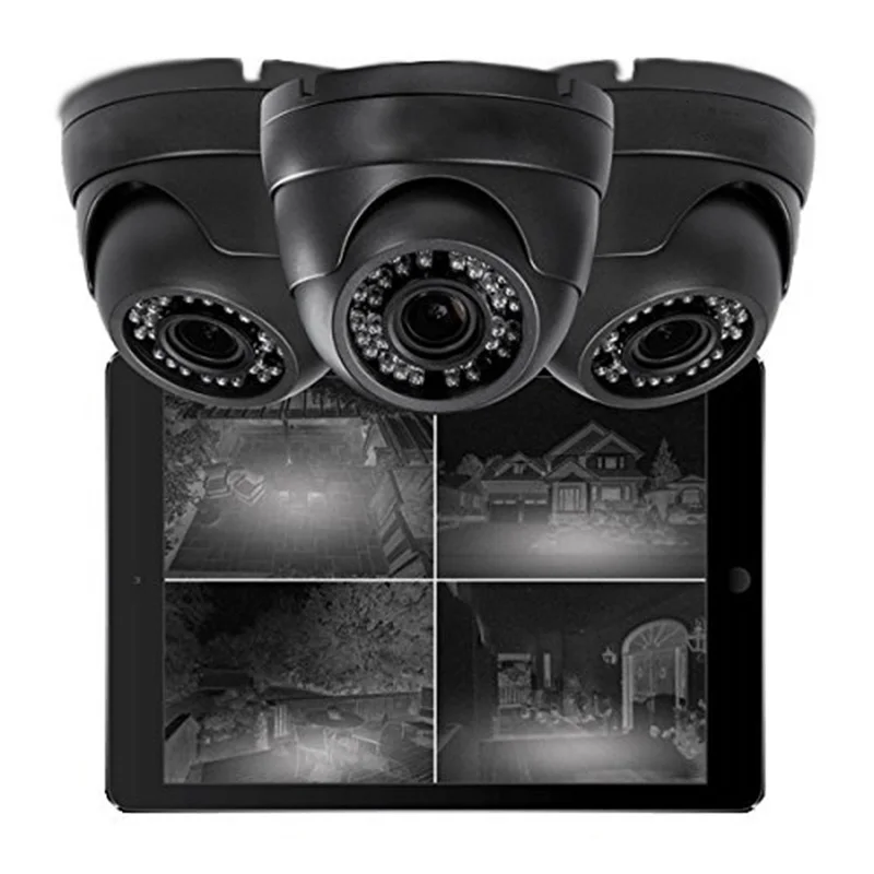 1/4 дюймовая цветная CMOS 1080P HD CCTV камера безопасности, ИК Ночное Видение, 3,6 мм широкоугольный объектив, непогодный металлический корпус