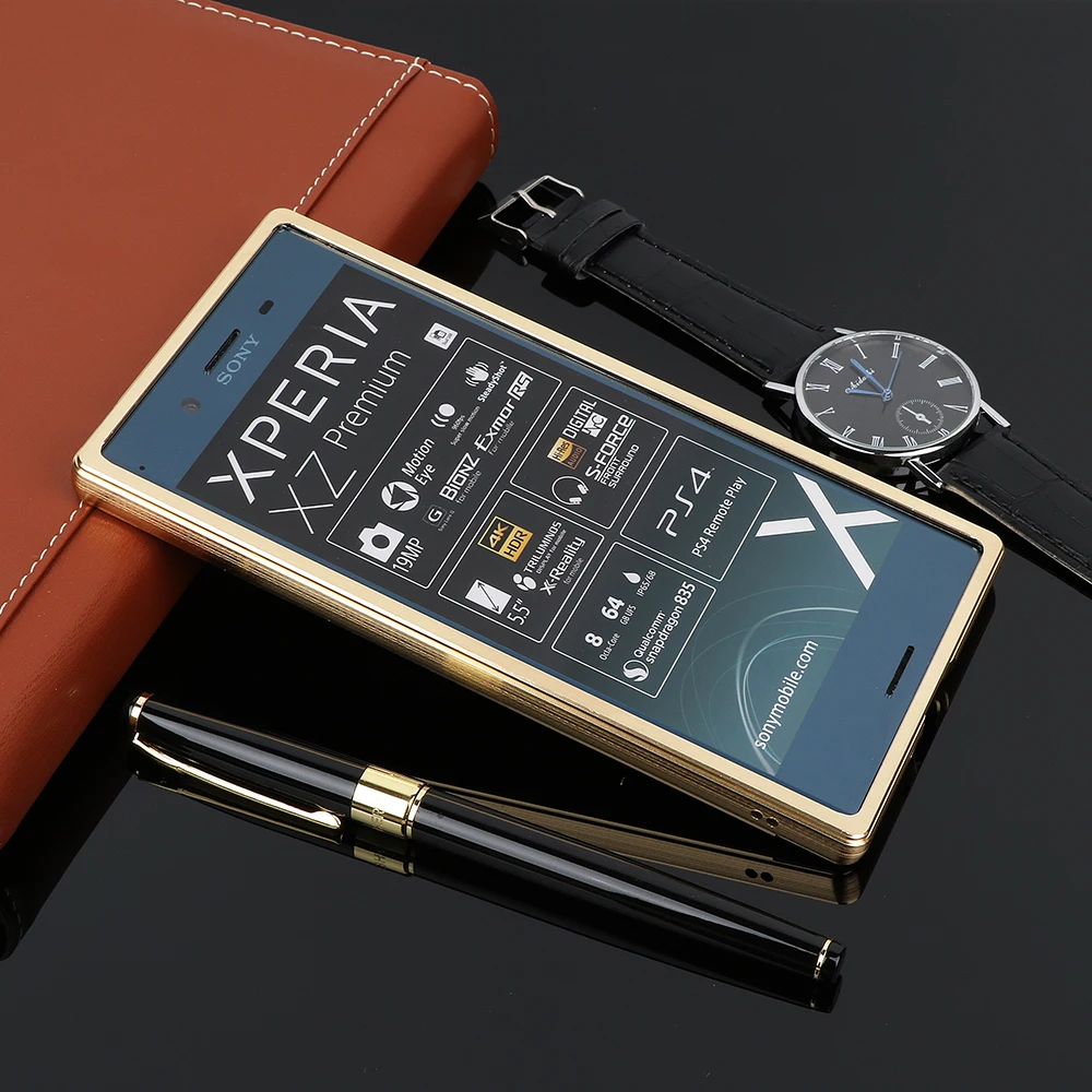Для Sony Xperia XZ Премиум Чехол матовый для задней крышки, Твердый чехол с пластинчатый металл рамка чехол для Sony Xperia XZ Премиум F8332 чехол