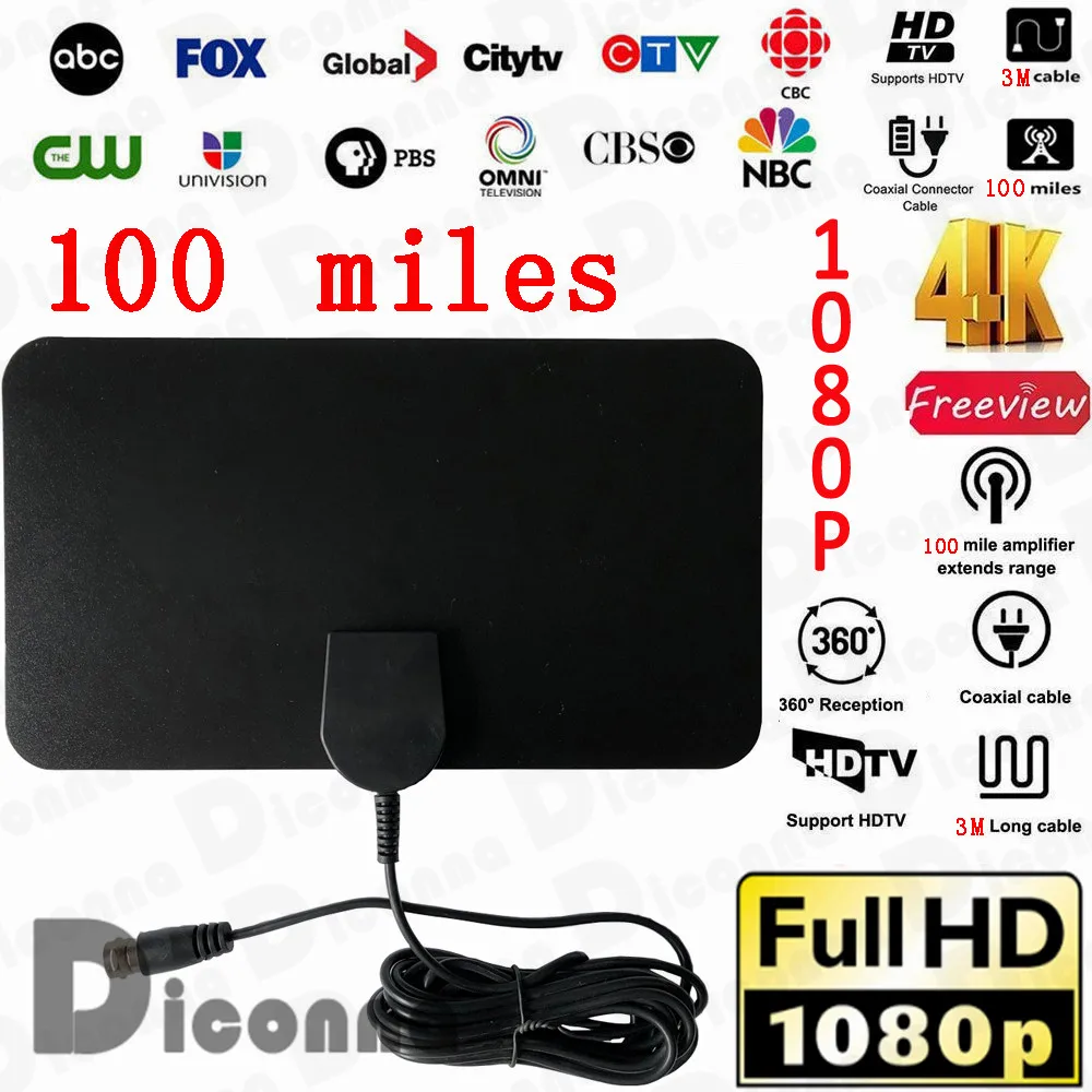 100 км тонкая плоская антенна HD High Def tv Scout HD tv D tv Sky Link Skylink кабель 1080p