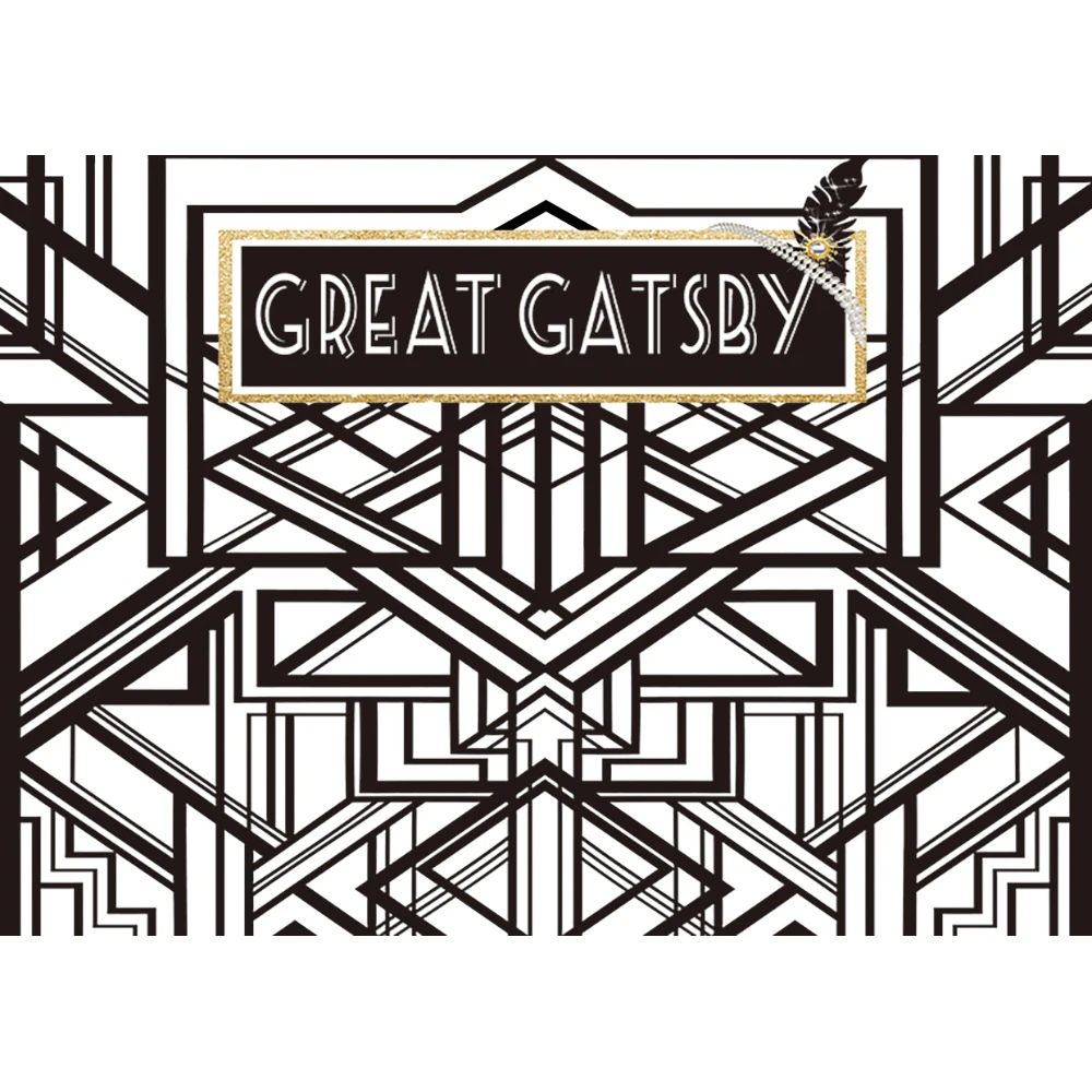 Funnytree backdrop photography geomatric classic seamless vintage great gatsby birthday party decorations photo background | Электроника