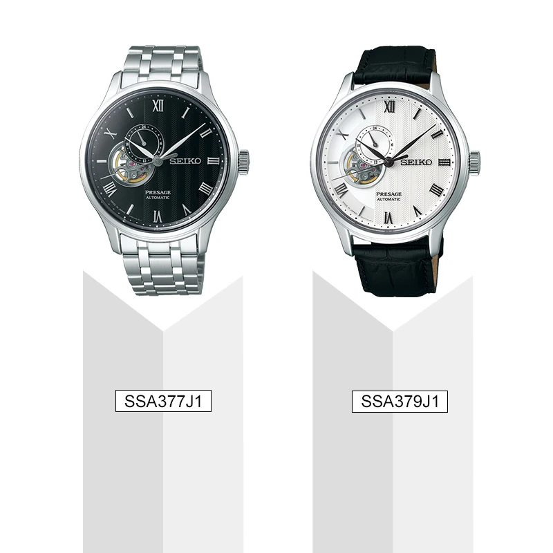 100% Оригинальные часы seiko Presage серии бизнес для мужчин's винт часов see through Назад