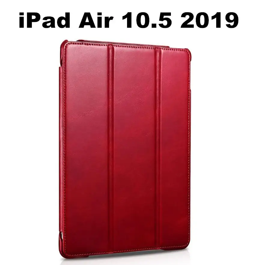iPad air 10.5 2019 ICarer для iPad Pro 11 дюймов Винтаж серия натуральная кожа чехол для iPad Pro 12,9 дюйма Смарт Настоящее кожаный чехол - Цвет: iPad air 10.5 2019