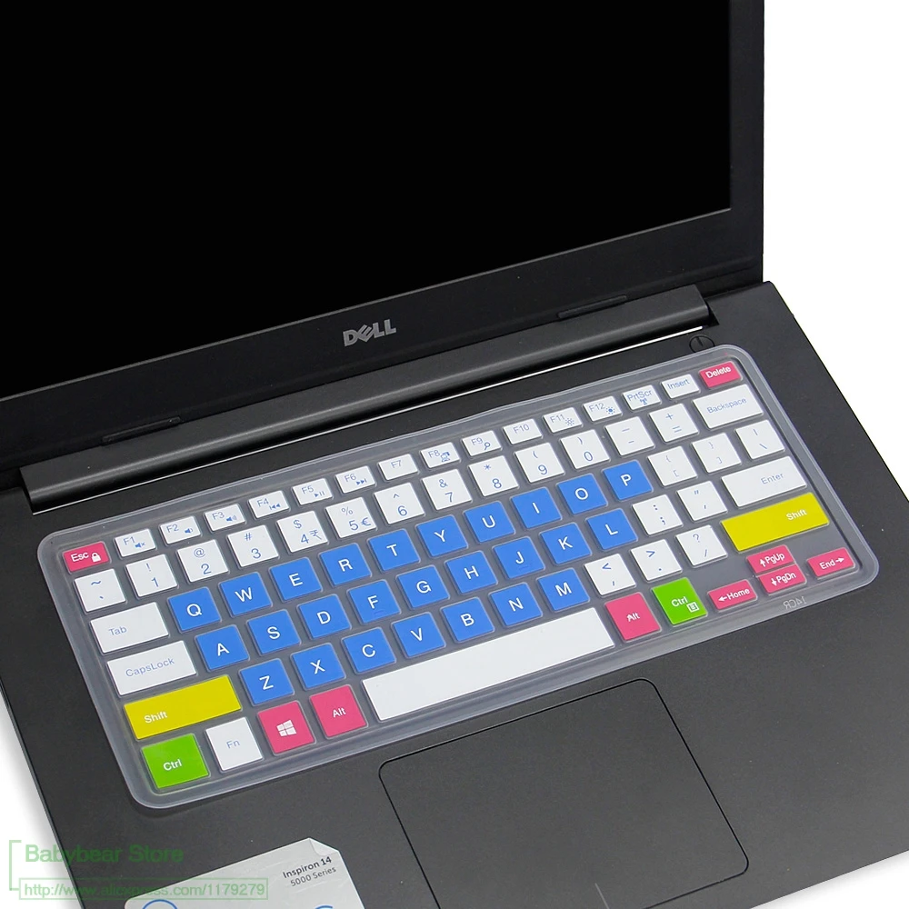 Силиконовый чехол для Dell Inspiron 14 Vostro 7000 7460 Φ Ins Ins15 Ins14 7560 дюймов|Чехлы клавиатуры| |