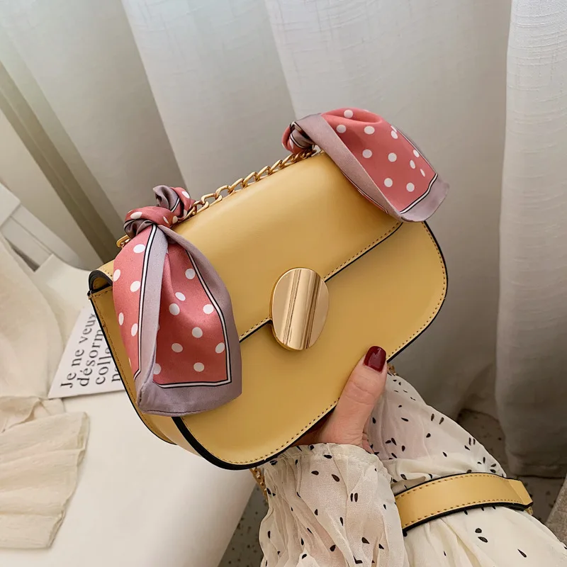 Новая дизайнерская сумка через плечо с шарфами 2019 модная маленькая квадратная