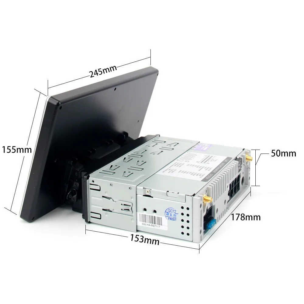 1 Din 1 2 Din Автомобильный Радио gps Android 9,0 DSP универсальный стерео 2.5D 10," дюймовый сенсорный ips экран gps навигационная система Мультимедиа PX6 - Цвет: 1 Din