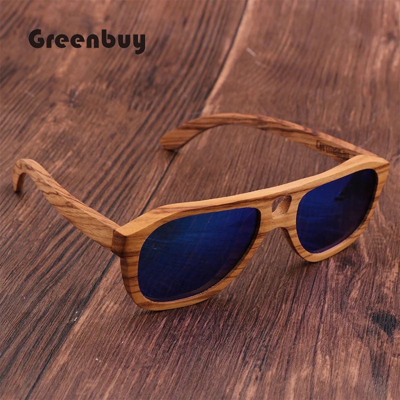 Солнцезащитные очки в стиле ретро для мужчин и женщин из бамбука с гравировкой