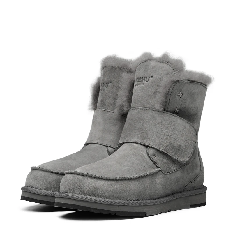 2018 ауиу Австралия замши крюк ремень круглый носок резиновой подошве зимние