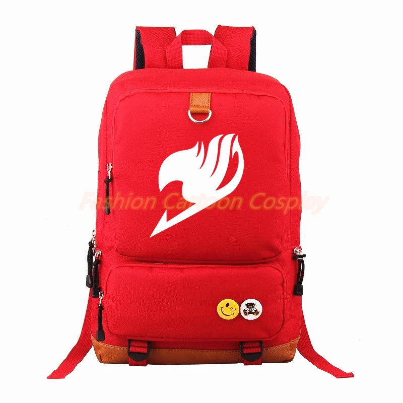Модный Аниме Рюкзак &quotХвост Феи&quot Mochila ранец подростковый мужской женский