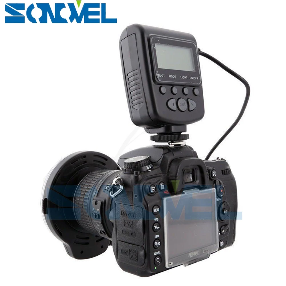 Светодиодная Кольцевая вспышка Meike FC-110 FC110 для макросъемки Nikon D7500 D7200 D5600 D5500 D5300 D5200