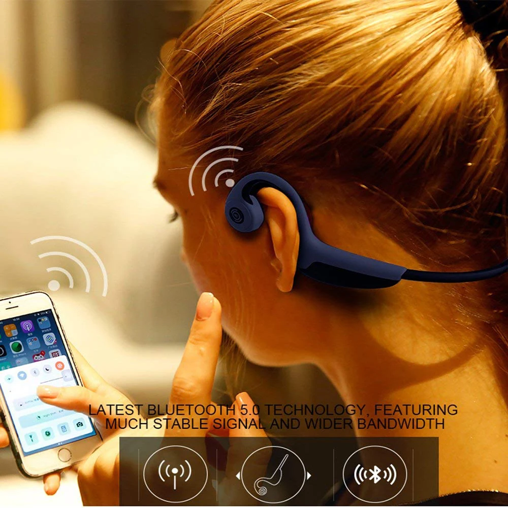 Bluenin Bluetooth 5 0 наушники с костной проводимостью беспроводной спортивный наушник