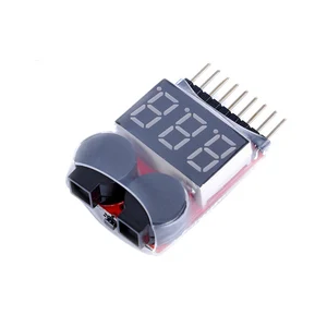 Тестер напряжения Lipo 1  8S, зуммер низкого напряжения