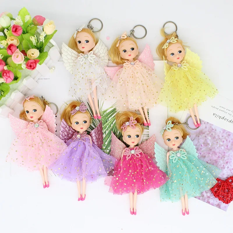 1 шт. взрыв стили Little Angel Свадебные кукольная цепочка сумка кулон силиконовые