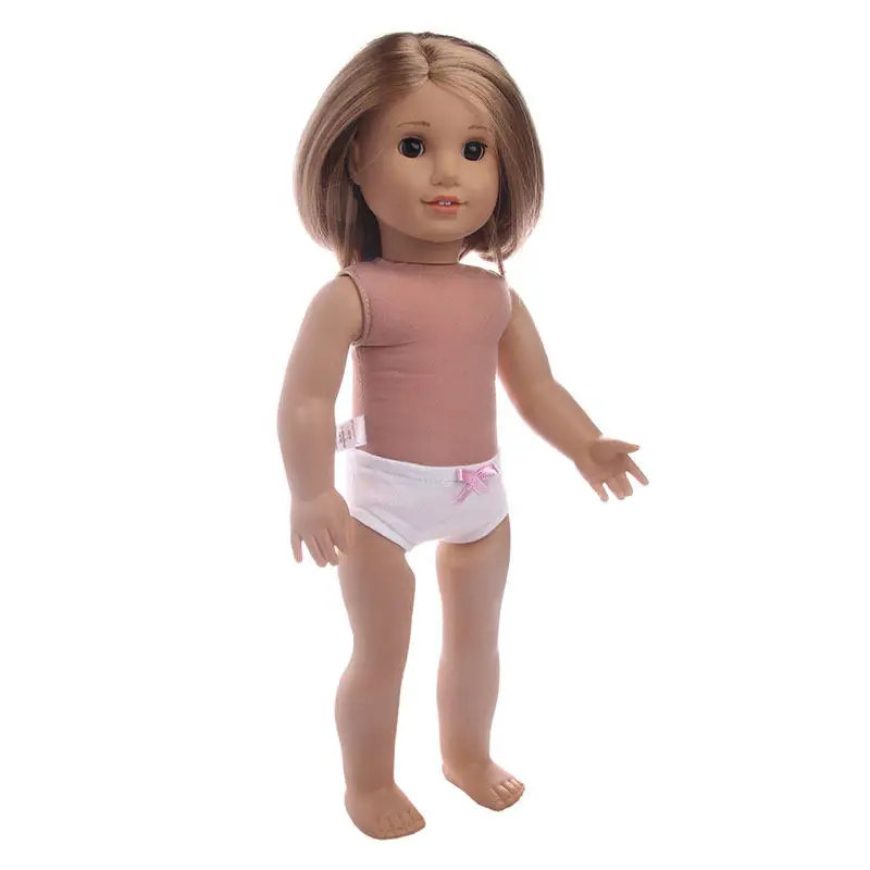 LUCKDOLL нижнее белье с бантом из ленты подходит 18 дюймов Американский 43 см Кукла одежда аксессуары, игрушки для девочек, поколение, подарок на день рождения