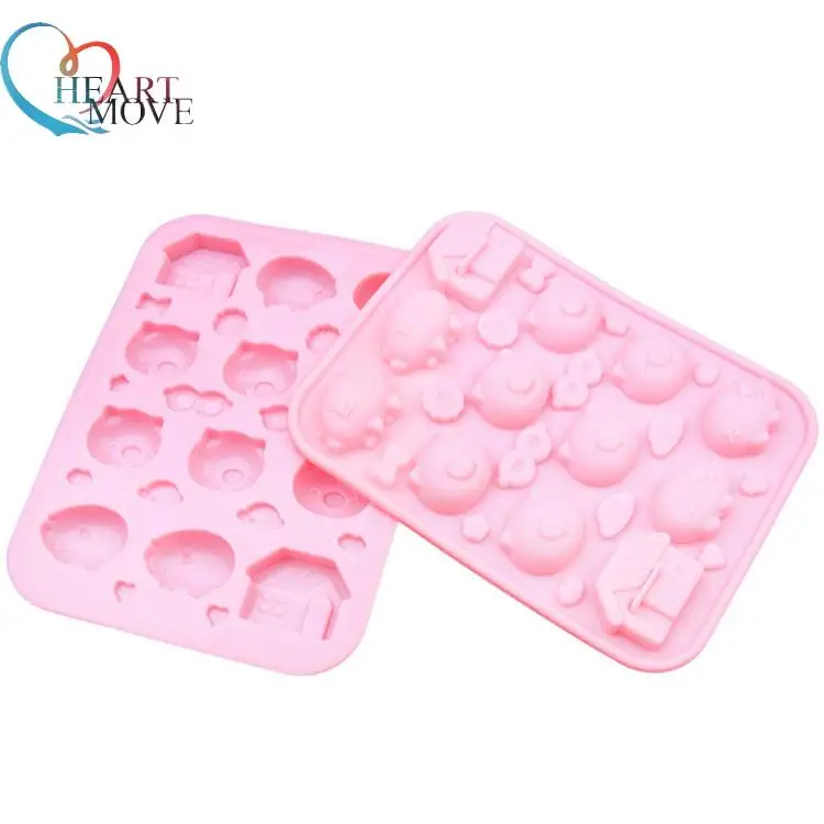 HEARTMOVE Новый DIY Свинья силиконовые формы для помадки на торт мыло шоколада 3D