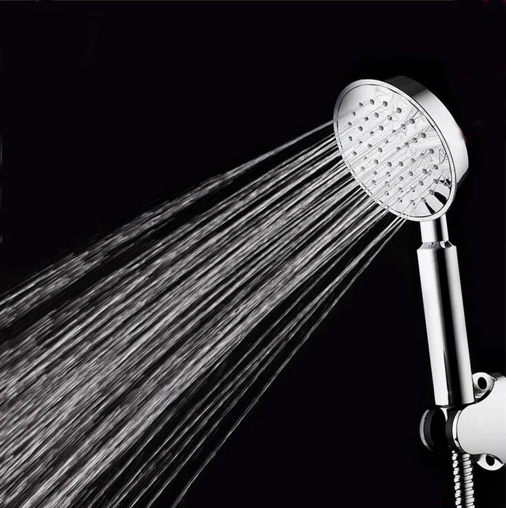 

2 Style Electroplated Shower Head Bathroom Massage Handheld Shower ABS Engineering Plastic Rainfall Shower head For Water Heater