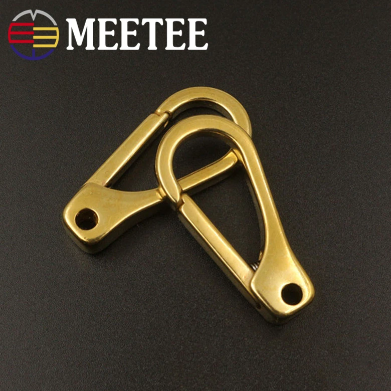 Латунная пряжка Meetee металлические Пружинные зажимы для сумок защелки ремня 15/20/25