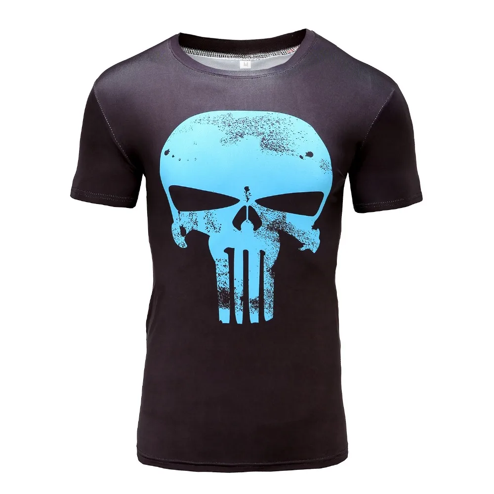 Сжатия 3D мужские футболки с принтом короткий рукав футболка Косплей Crossfit