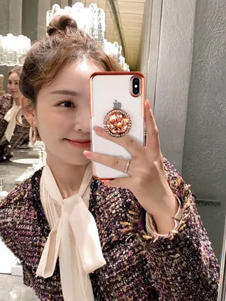 Роскошный чехол со стразами для iPhone X XS MAX XR 8 7 Plus 6 6S с блестящими бриллиантами