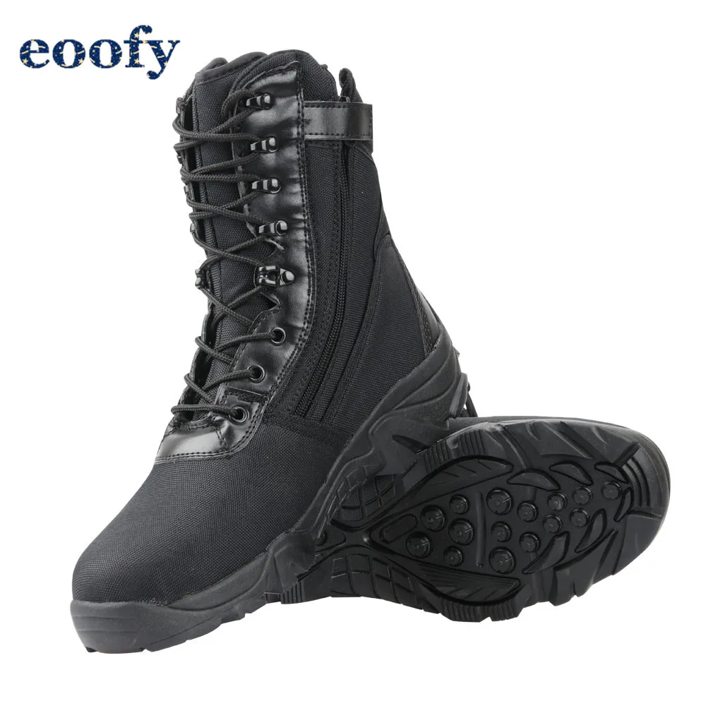Мужская армейская тактическая обувь черный армейские ботинки походная Военная