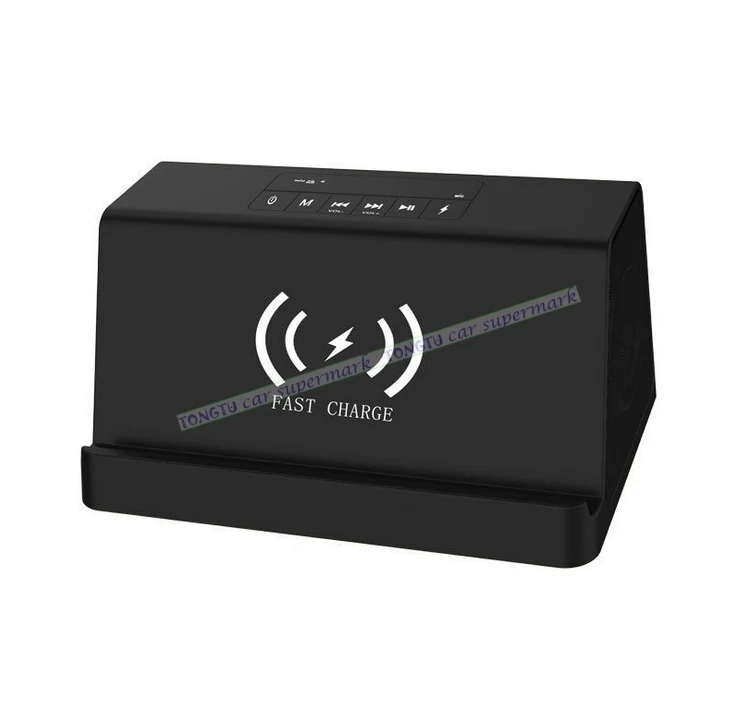 Портативный Bluetooth динамик беспроводное быстрое зарядное устройство бас звуковые системы 3D стерео объемный для iPhone X 8 US Plug