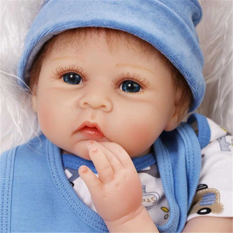 55 см/22 &quotLifelike Reborn Куклы 3/4 винил ручной детей друзей Игрушечные лошадки с Соски