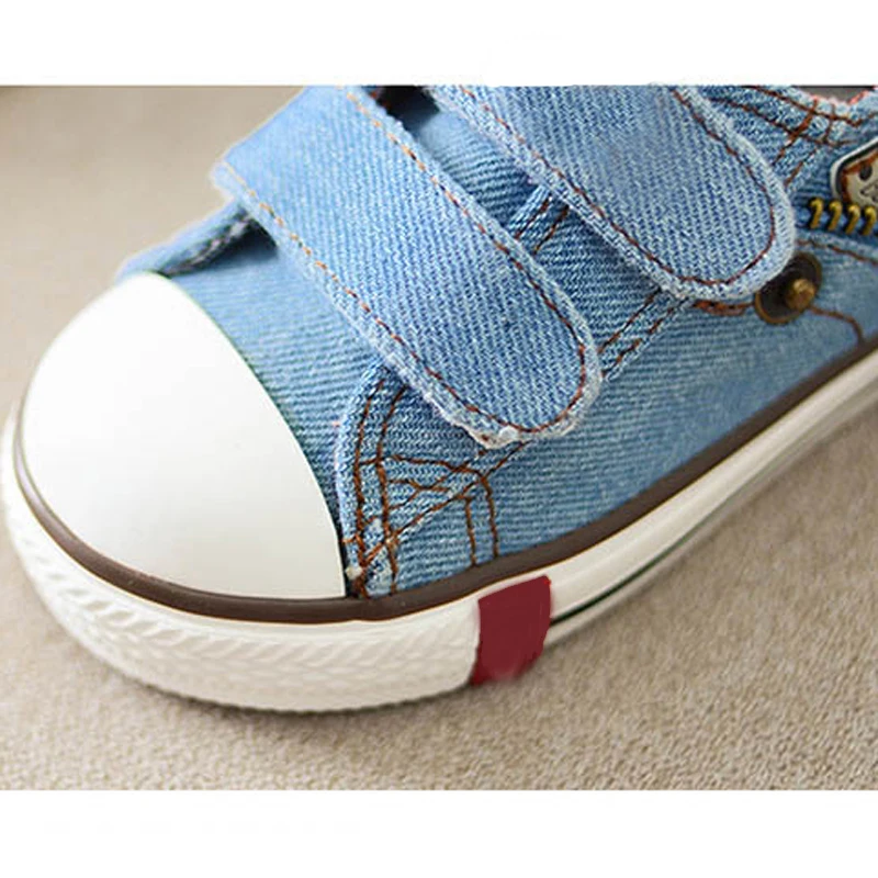 Spring Autumn Jeans Kids Shoes Low-top Denim Children Sneakers for Boys Girls Breathable Baby Infant Canvas Sport CSH248 | Детская