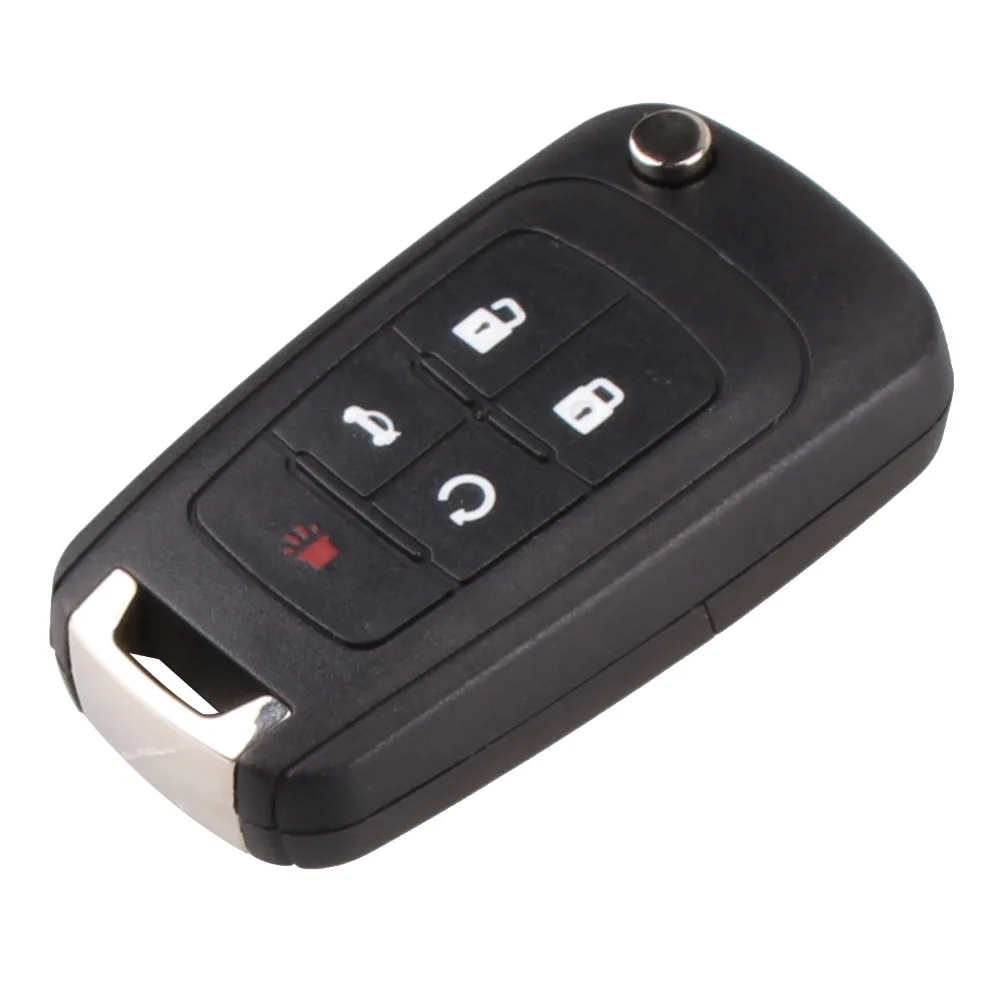 DANDKEY 5B Remote Folding Car Key Shell Entry Fob Case Cover For Chevrolet Camaro/Cruze/Equinox/Impala/Malibu/Sonic | Автомобили и