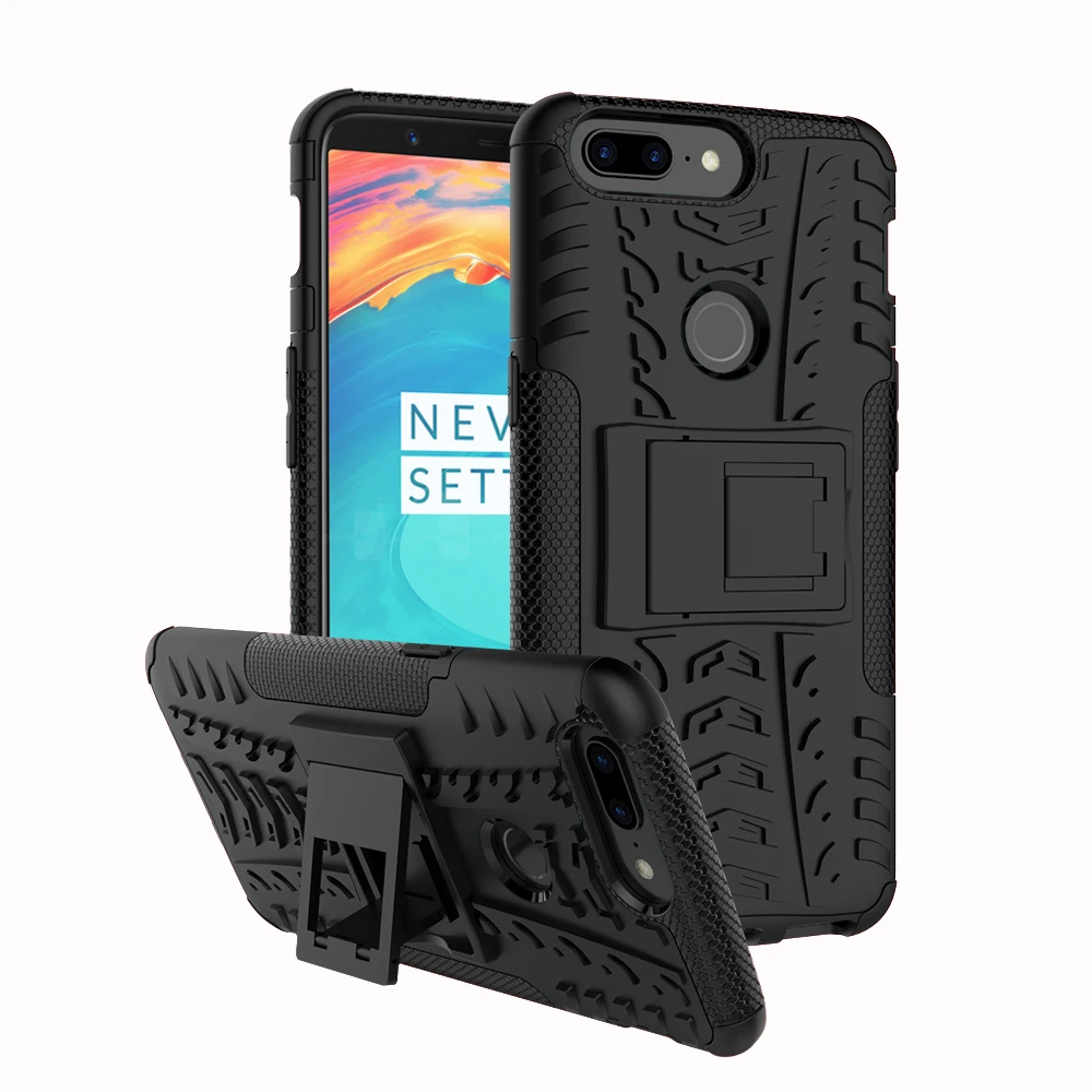 Oneplus 5t Case shockproof TPU+PC hybrid Dual Armor Silicone Back Cover For One Plus a5010 5 t Stand Hard Phone capa |