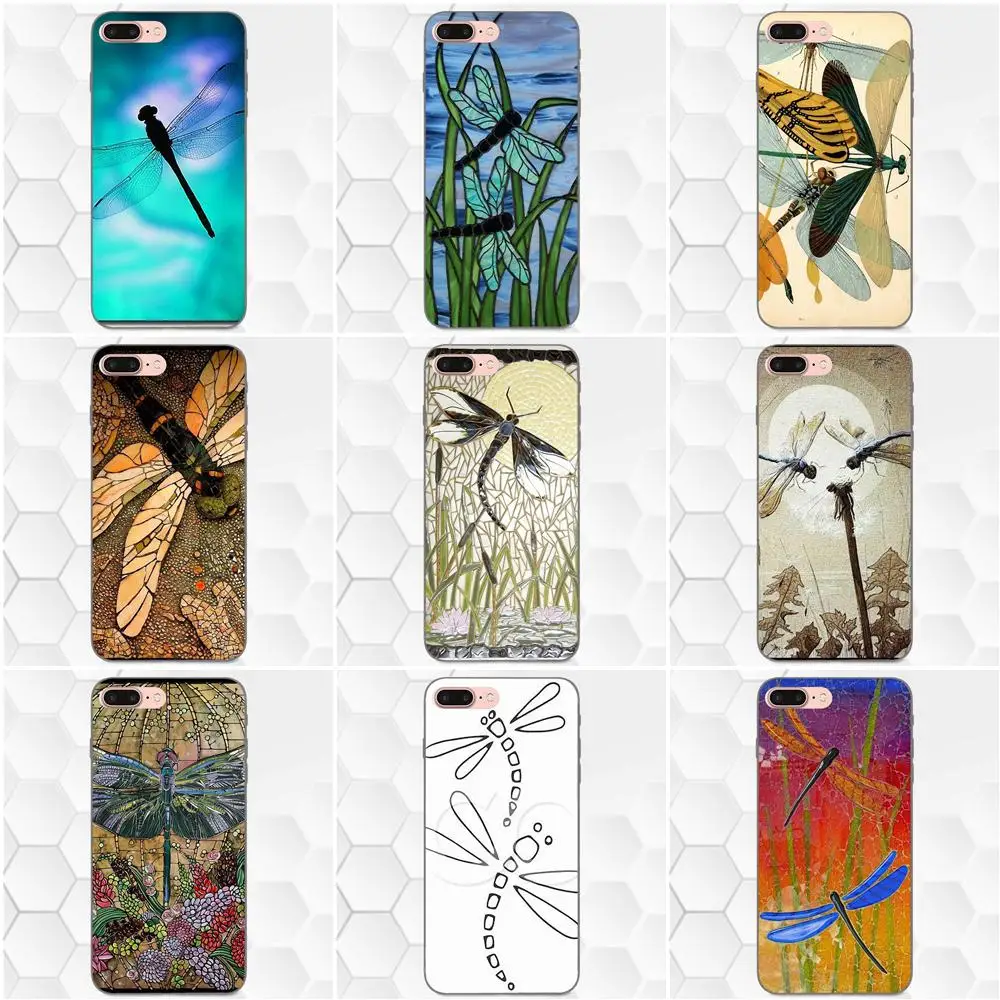 Мягкие чехлы из ТПУ для Huawei Honor Enjoy Mate Note 6s 8 9 10 20 Lite Play Pro P smart Design Dragonfly Zoom Art|Бамперы|