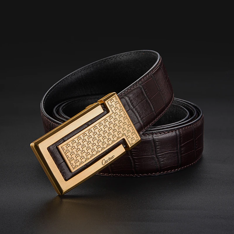 2019 роскошный брендовый дизайн мужской ремень модный бизнес тиснение резьба